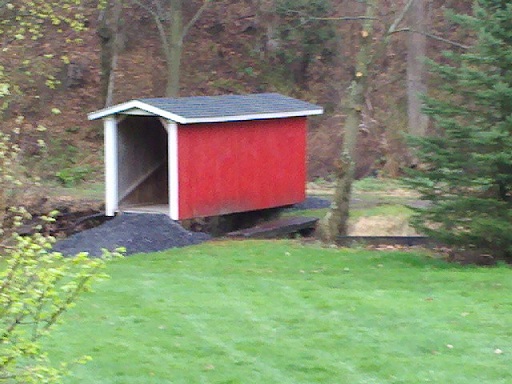 our troll bridge across the creek smaller Imagine the cute little troll that lives under the covered bridge.